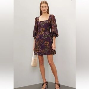 Slate and willow dark floral‎ dress size 6